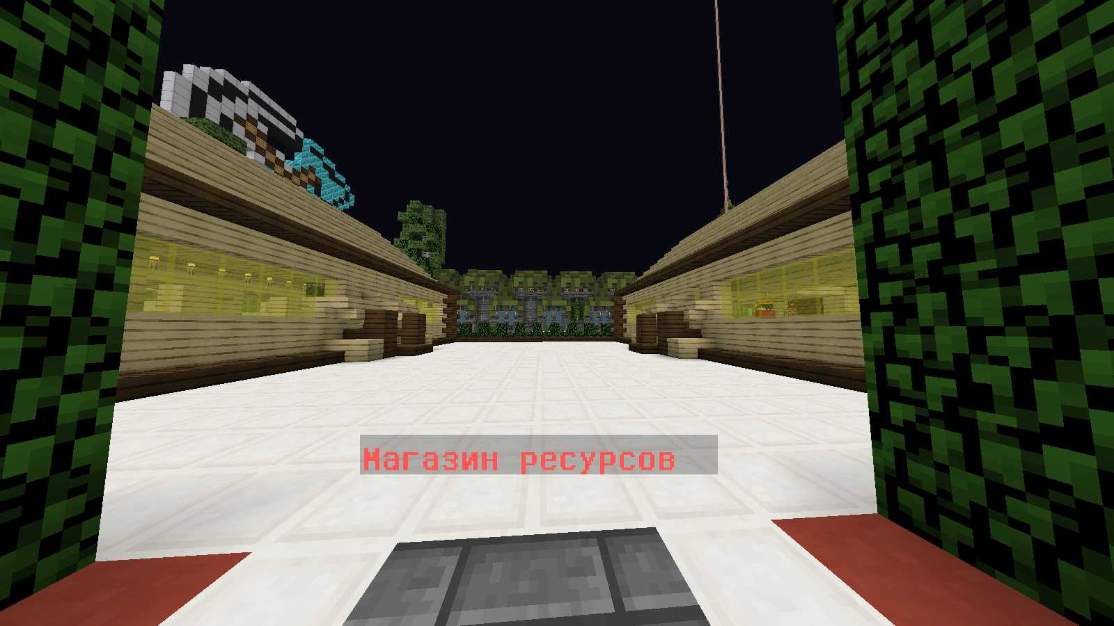 Скриншот сервера