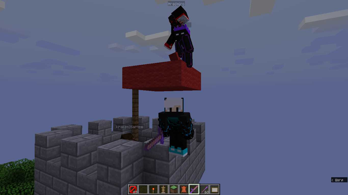 Скриншот сервера