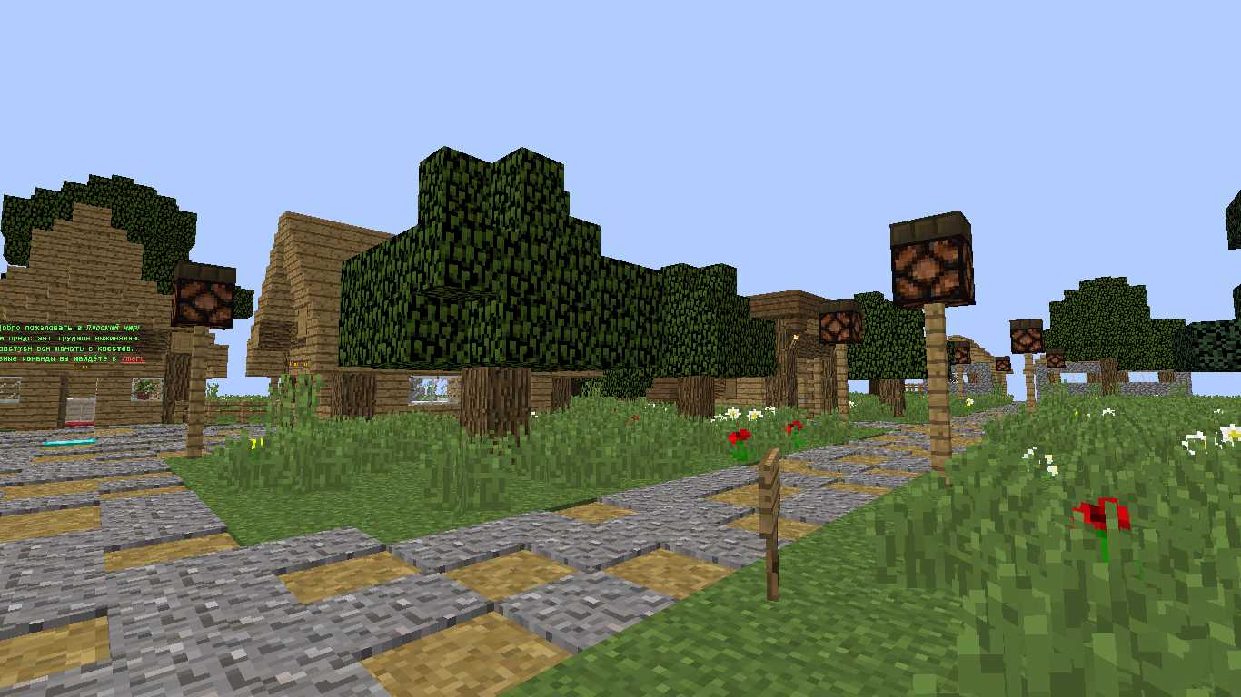 Скриншот сервера