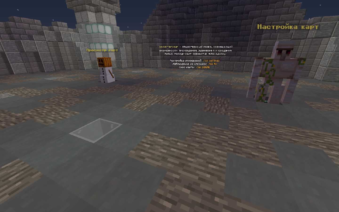 Скриншот сервера