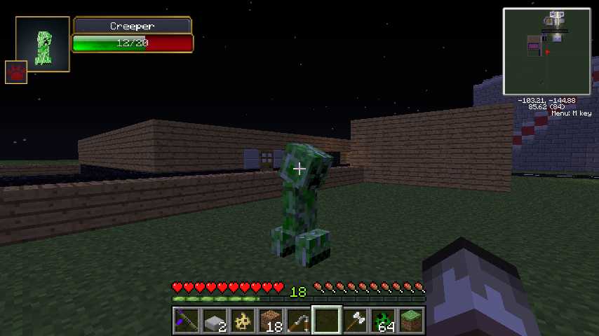 Скриншот сервера