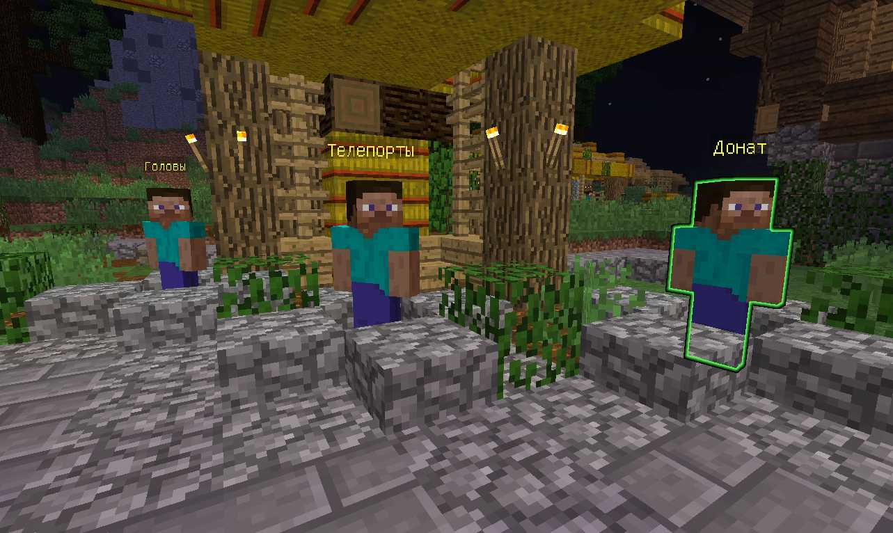 Скриншот сервера